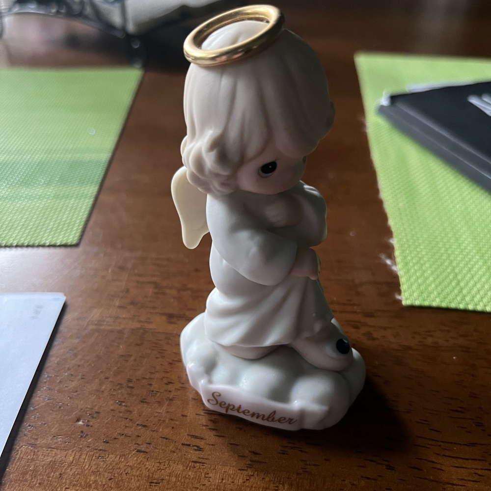 Precious Moments September baby's guardian angel